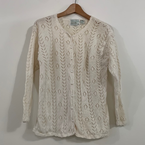 Shenanigans Medium Ramie Blend Knit Sweater - Picture 1 of 7